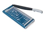 Dahle 502 Hebel-Papierschneider (bis DIN A4, Schnittlänge 320 mm, 8 Blatt Schneidleistung) Blau